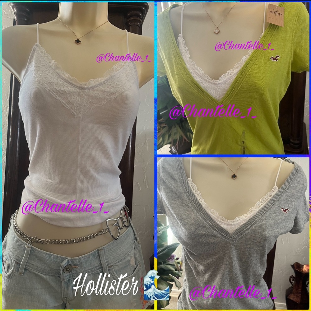 Women’s fashionable Hollister lace cami